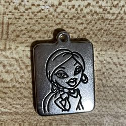 Pending - ~1” Bratz Silver Tone Metal Charm