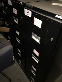 25 filing cabinets 10 are Schwab 2500 firesafe other 15 are Devon and others