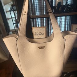 Guess White Purse