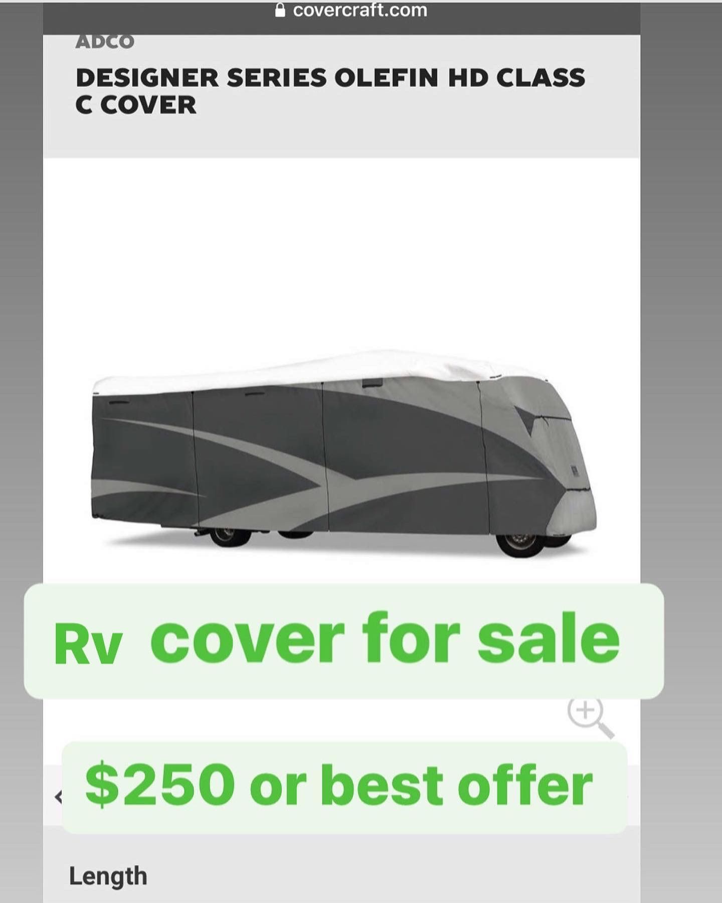 rv Cover 21’-23’ Long Mobile Home Cover