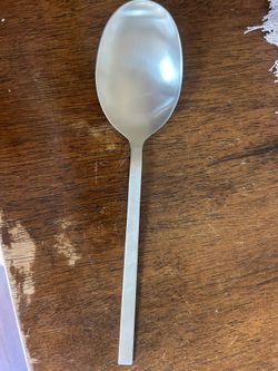 2 pack Dansk INGOT Satin Stainless Flatware serving spoon