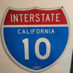 Retired Interstate Freeway Sign 