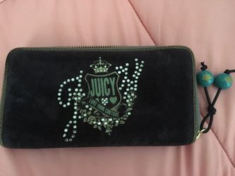Authentic navy blue juicy wallet