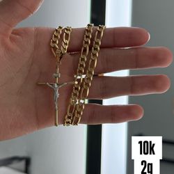 10k Gold Cross Pendant