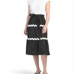 Nanette  Midi Dress Black And White