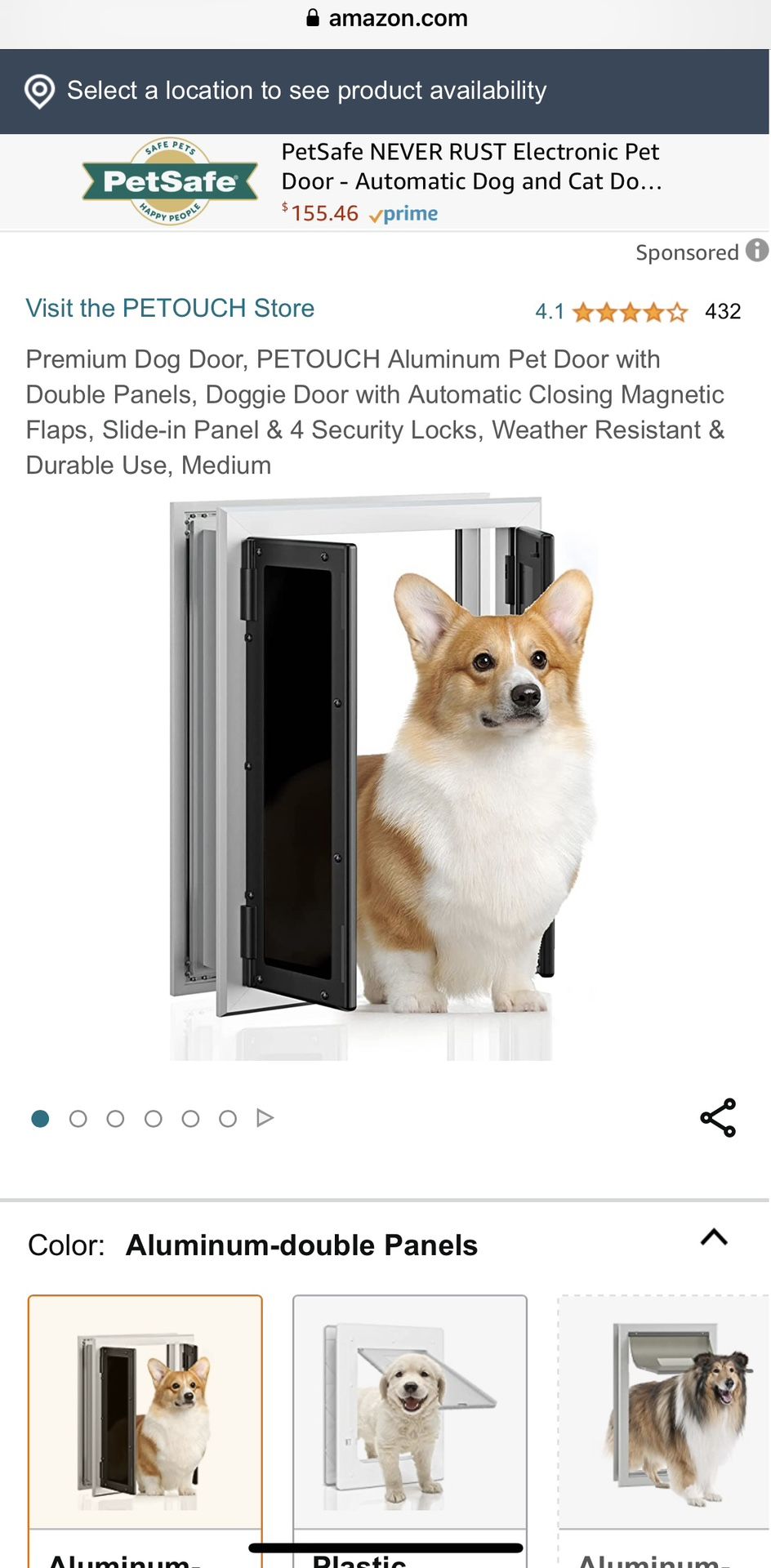 Medium Dog Door