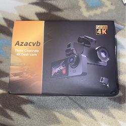 Azacvb Three Channel Dash Cam 4K