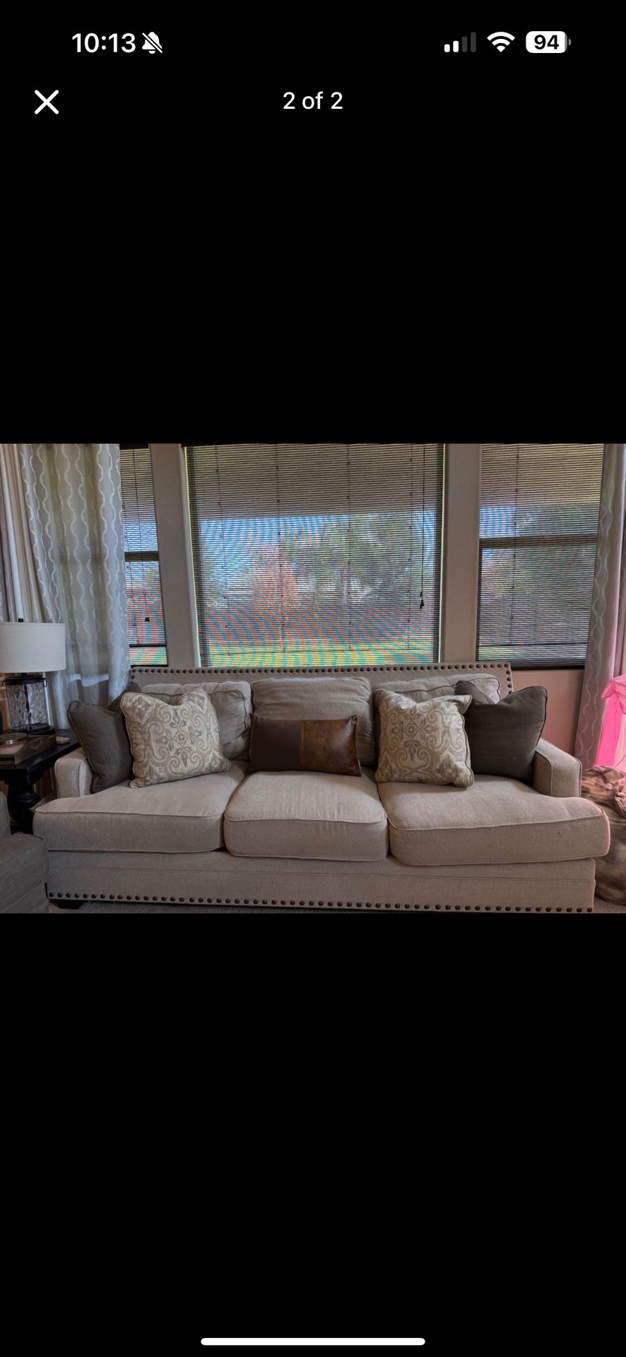 Cream color couches