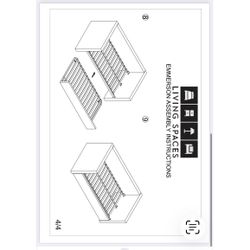 Living Spaces DAYBED FRAME- Grey  Full