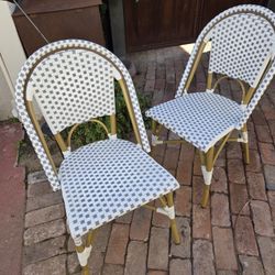 French Bistro  Chairs 2 For $150 OR $400 For 6