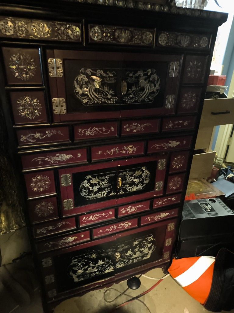 Mother Pearl Cabinet Vintage