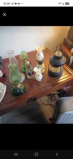 Vintage oil lamps