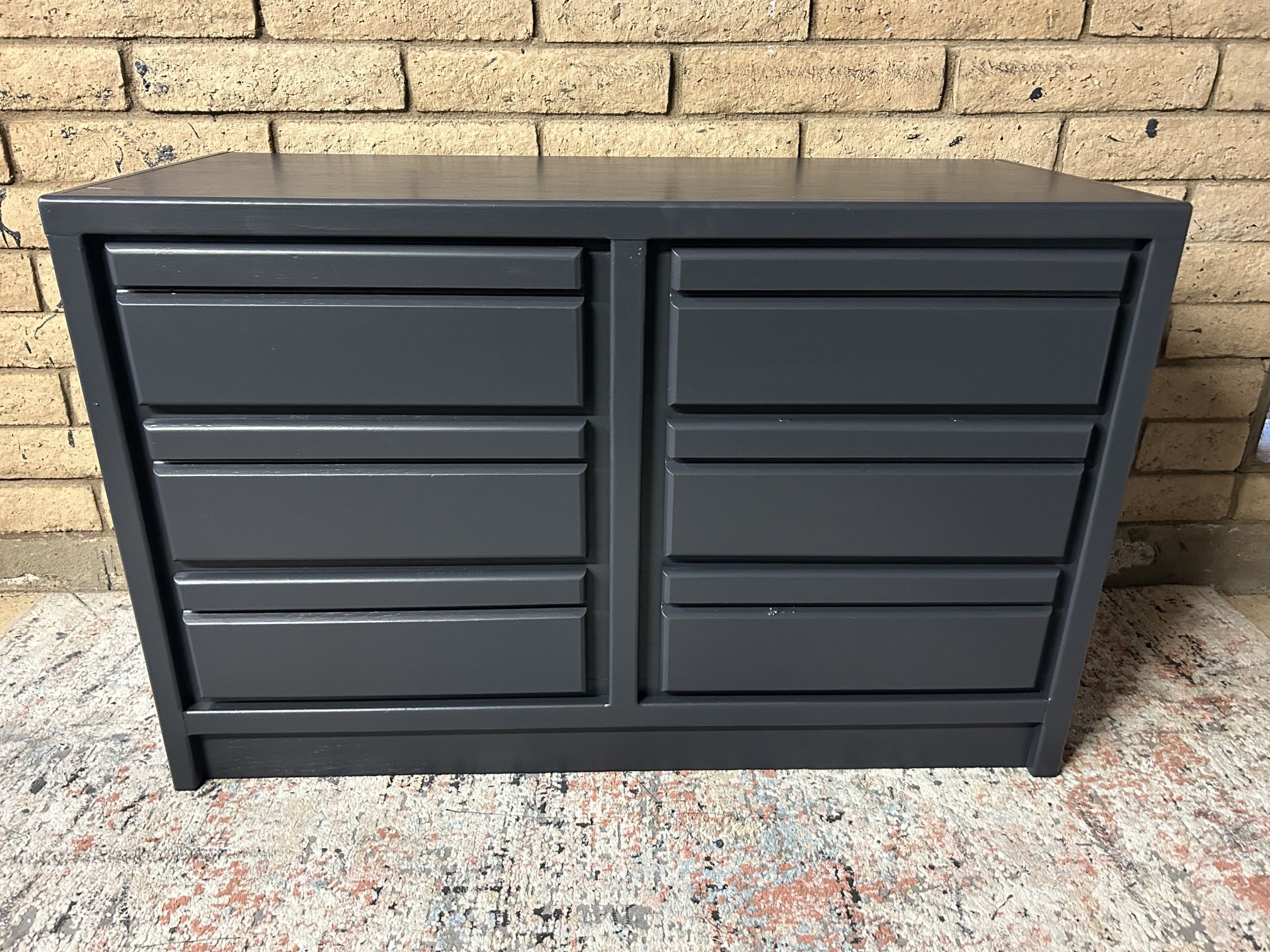 6 Drawer Dark Gray Dresser