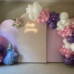 Cinderella Balloons decorations/ Balloon Garland