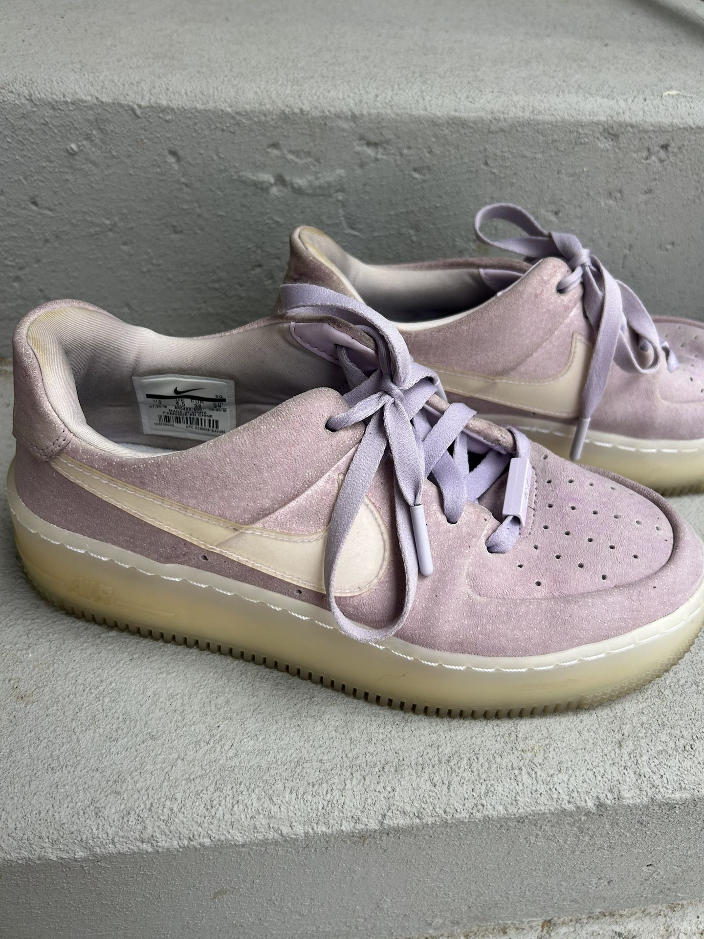 Nike Air Force 1 Violet Platform Sneakers (7)