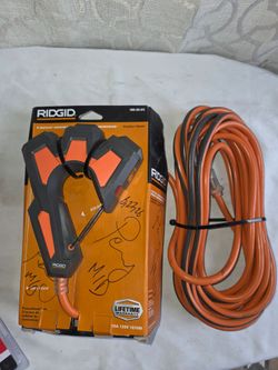 Ridgid 25ft. 3-Outlet Extension Cord New (Price Is Firm)