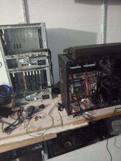 Gaming tower with accessories and diff items