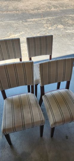 Set of 4 Upholstered Dining Chairs