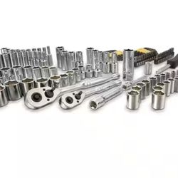 Stanley 3/8 in. and 1/4 in. Drive Socket Set with Ratchets (123-Piece