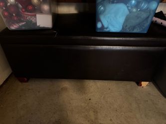 Free leather ottoman