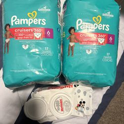 Size 6 Pampers Cruisers $15 FIRM PUO,