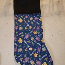 Rick  And MORTY Christmas Stocking Handmade 
