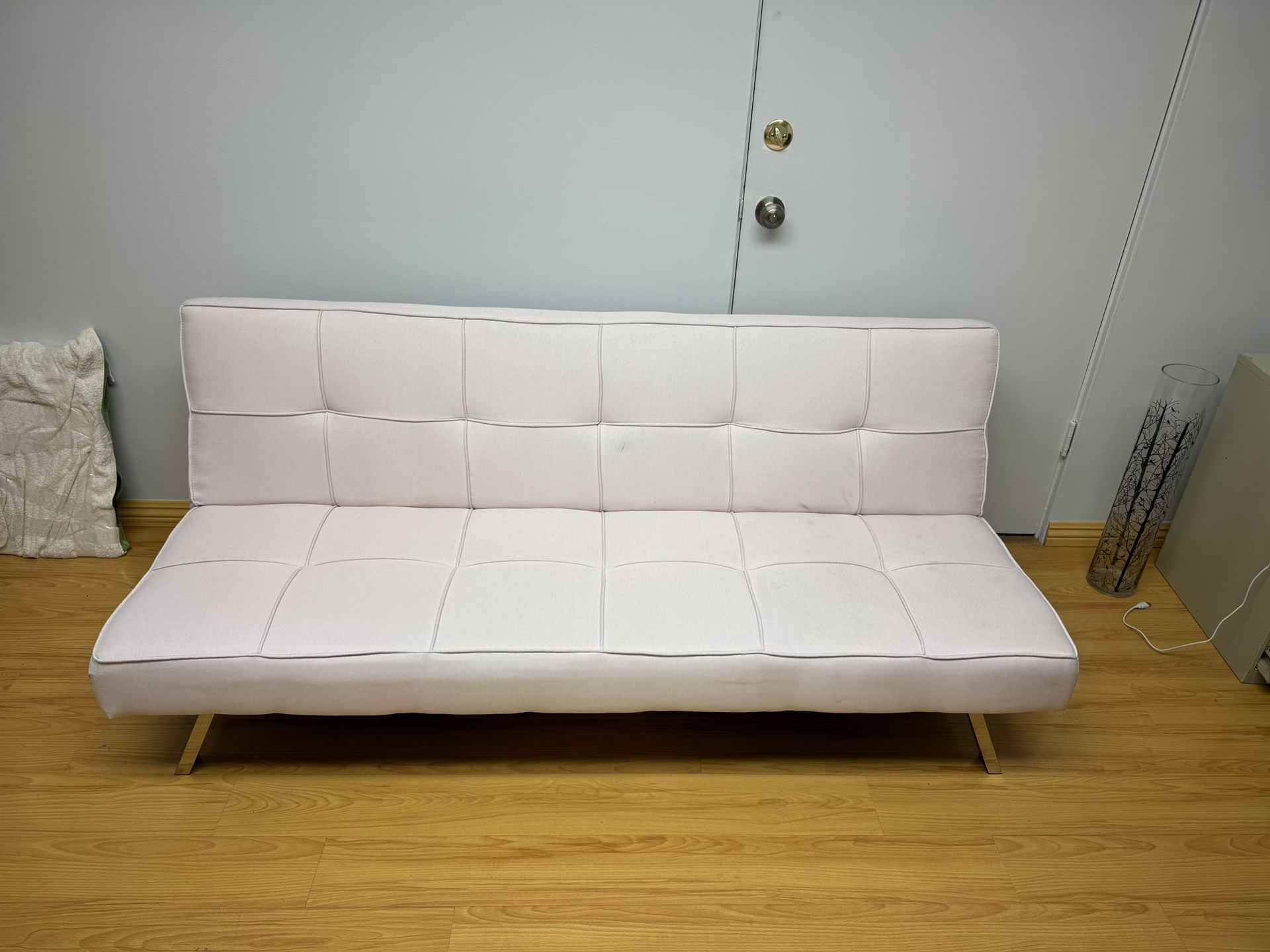Futon Couch Pastel Pink 