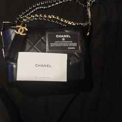 CHANEL Gabrielle Hobo Bag Crocodile Embossed Calfskin Gold/Silver-Tone  Small Black for Sale in Arlington, TX - OfferUp
