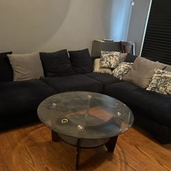 2 Piece Sectional And Coffee Table 