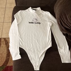Hello Kitty White Long Sleeve Bodysuit