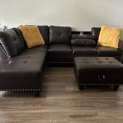 Vegan Modern L-Shaped Sectional