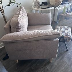 Decorative Corduroy Armchairs 
