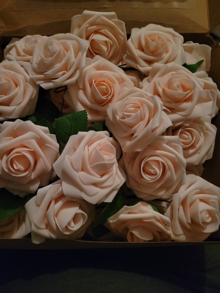 Blush Pink Artificial rose flowers