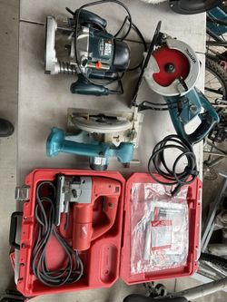 Worm Drive Saw, Jig Saw, Plunge Router, Circ Saw