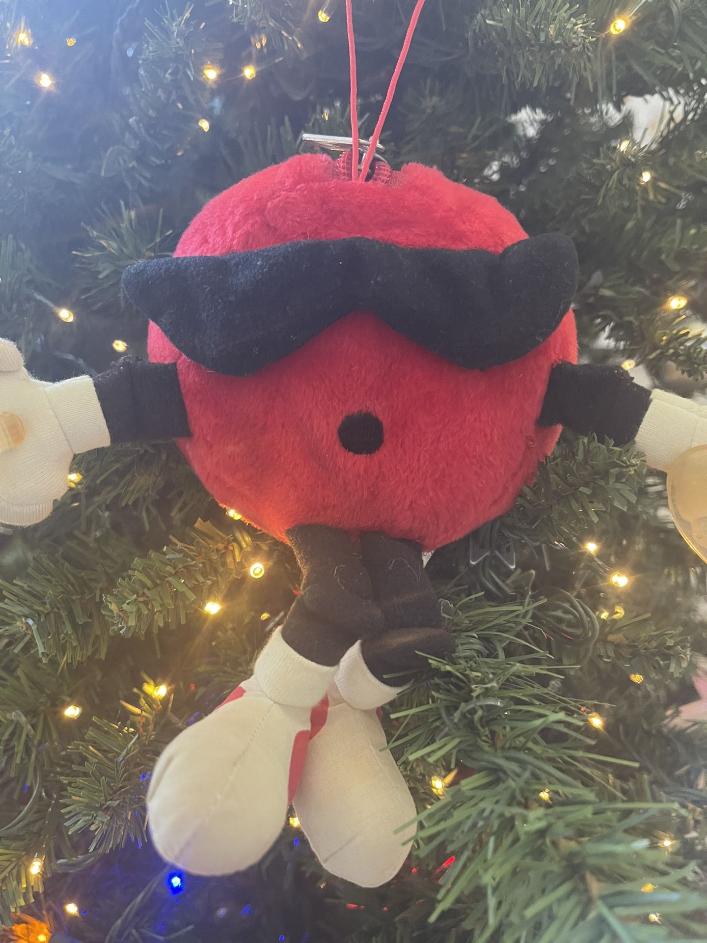 Christmas/Window Ornament Vintage 70’s 7-Up Dot Reversible Plush