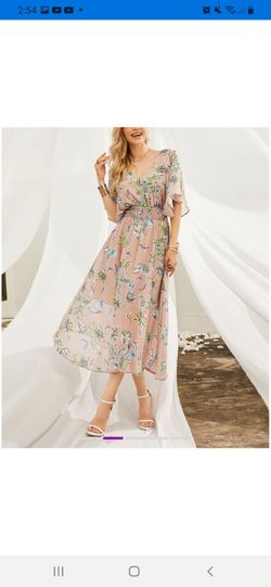 Taupe Midi Dress Size S