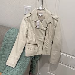 Leather Jacket Off White Brand New 