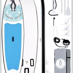 10'6"×33"×6" Inflatable Stand Up Paddle Board with Premium SUP Accessories