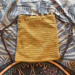 Old Navy straw-like Drawstring Backpack 