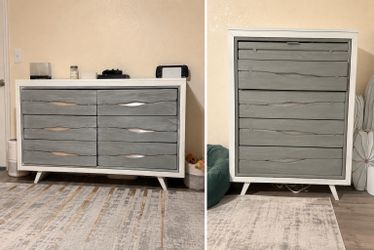 Tall 5 drawer dresser and 6 drawer dresser. $550 OBO