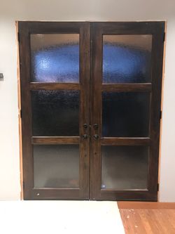 Wood Double Doors