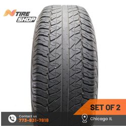 Set of 2 Used  6.5/32    265/70R17  113S  Dunlop  Grandtrek AT20