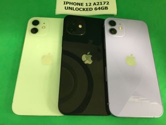 Apple iPhone 12 Unlocked 64GB Black, White, Blue, Green, Purple, Red