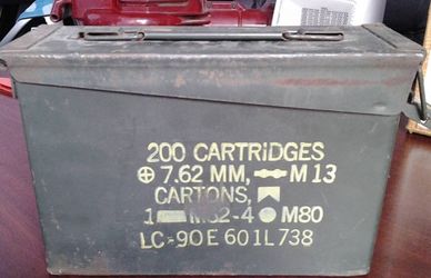 Case Military Ammo Case 200 Cartridges 7.62mm M13 - vayate -