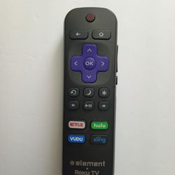Element ROKU TV Remote Control  101018E0023 Netflix Hulu Vudu Sling