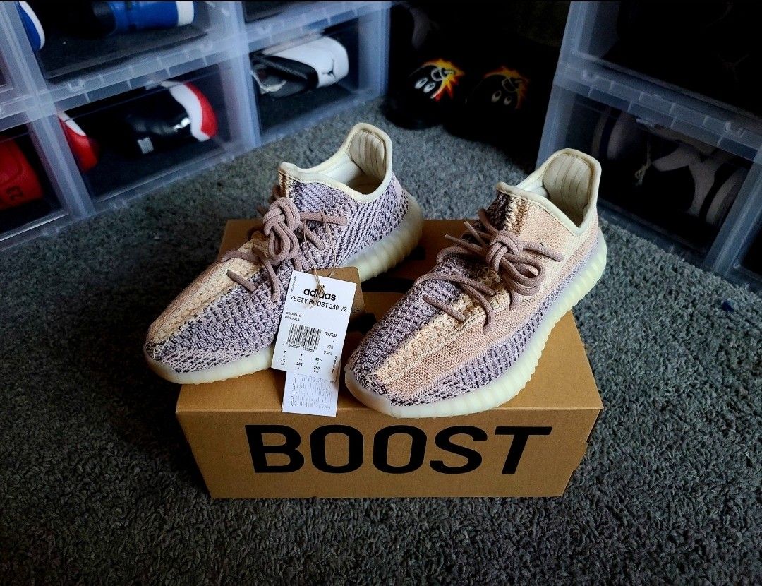 Adidas Yeezy Boost 350 V2 Ash Pearl Mens Size 7.5 (Womens Size 8.5) DEADSTOCK