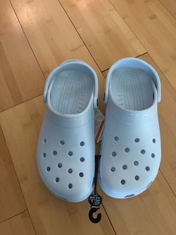 Light blue crocs size 8 men/ 10 women