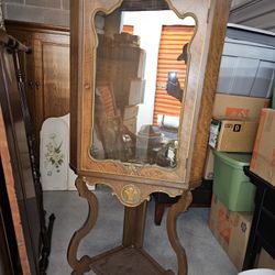 Antique Vintage Corner Hutch