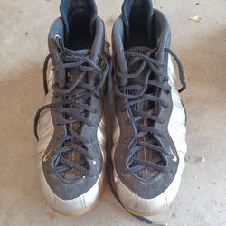 Size 13 Silver surfers foamposites (Beat up) for refurbish