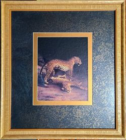 Awesome Gold Framed Cheetah Picture Selling For $14